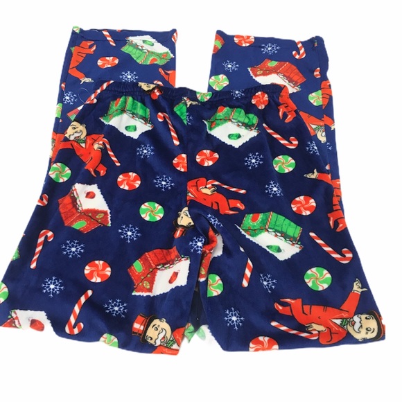 Monopoly Gingerbread House Pajama Bottoms Blue - Picture 3 of 10